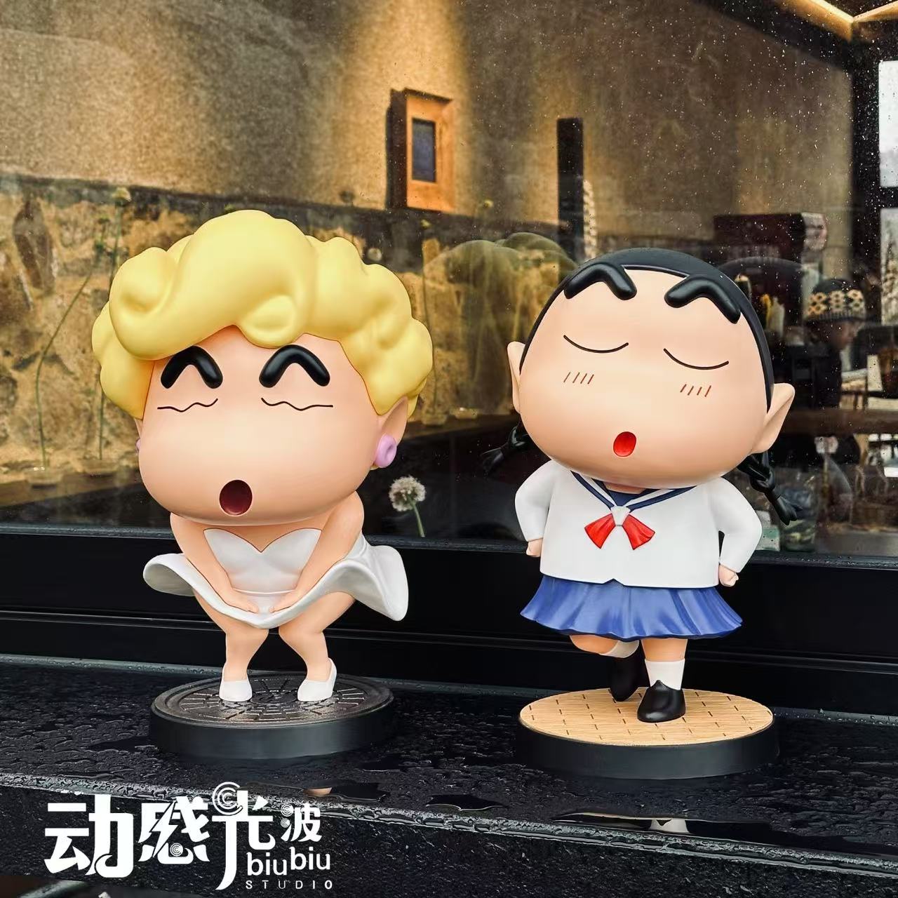 biubiu Studio - Crayon Shin-chan 35cm Monroe Shin-chan & JK Shin-chan