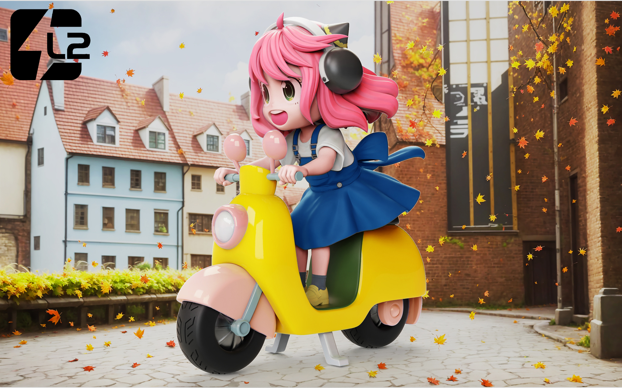 l2 Studio - Spy x Family Aniya on a bike