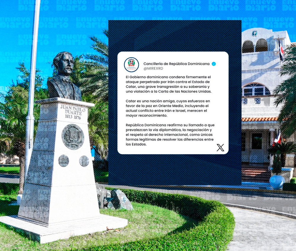 Gobierno dominicano condena como grave y violento ataque de Irán contra Catar – El Nuevo Diario (República Dominicana) Gobierno dominicano condena como grave y violento ataque de Irán contra Catar – El Nuevo Diario (República Dominicana)