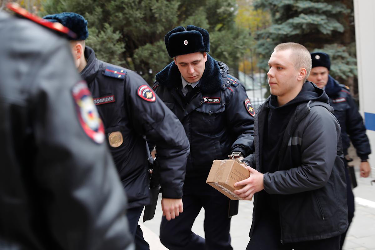 A Russian man stands treason trial on charges he filmed military equipment for Ukraine A Russian man stands treason trial on charges he filmed military equipment for Ukraine