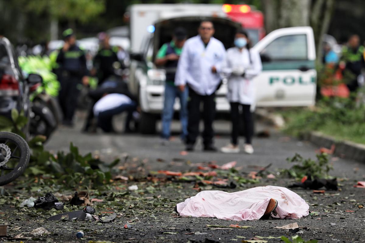 At least four dead in Colombia after multiple blasts outside police stations in Cali At least four dead in Colombia after multiple blasts outside police stations in Cali