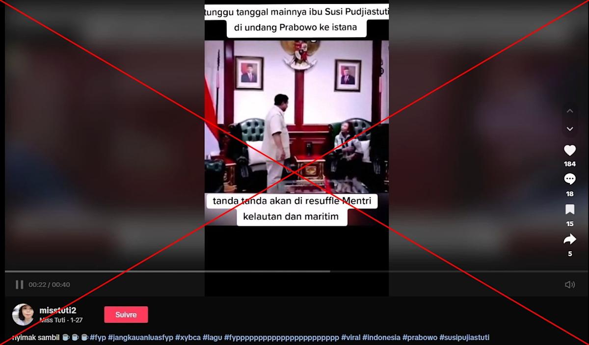 Posts about Indonesia cabinet ‘reshuffle’ misrepresent old clip Posts about Indonesia cabinet ‘reshuffle’ misrepresent old clip