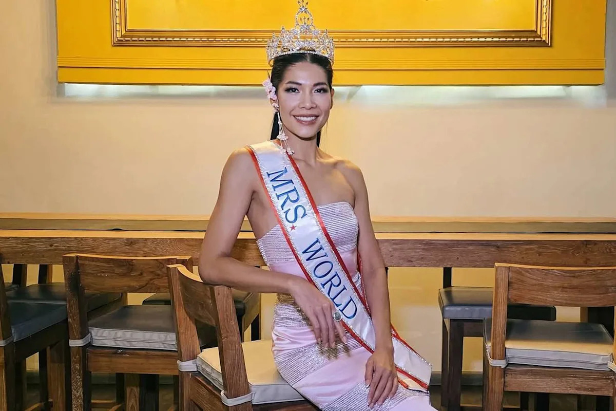 She Entered Her First Pageant at Age 37. Months Later, She Was Crowned Mrs. World (Exclusive) She Entered Her First Pageant at Age 37. Months Later, She Was Crowned Mrs. World (Exclusive)