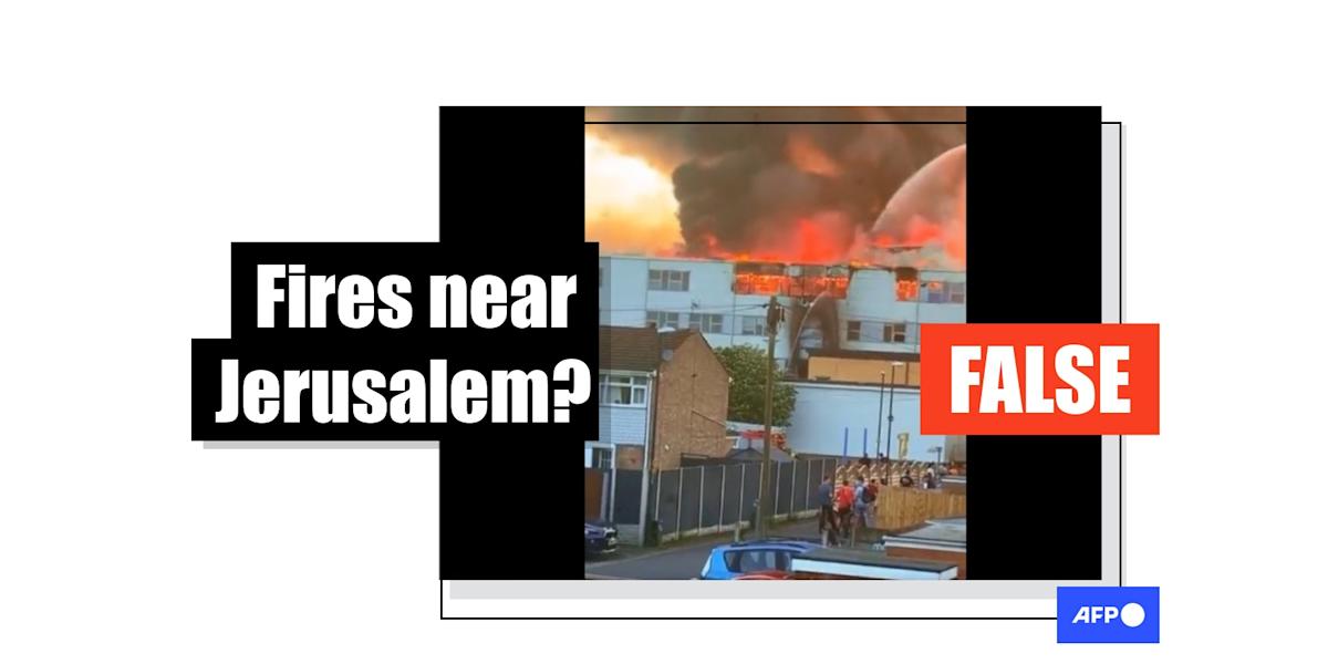 Video of England blaze misrepresented as Israel wildfires Video of England blaze misrepresented as Israel wildfires
