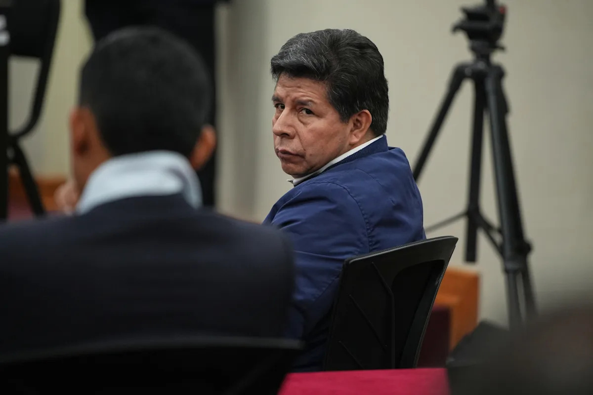 Former Peruvian President Pedro Castillo sentenced for conspiracy Former Peruvian President Pedro Castillo sentenced for conspiracy
