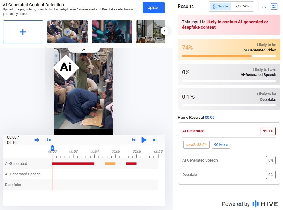 Video of Muslim worshippers on Japanese train is AI-generated Video of Muslim worshippers on Japanese train is AI-generated