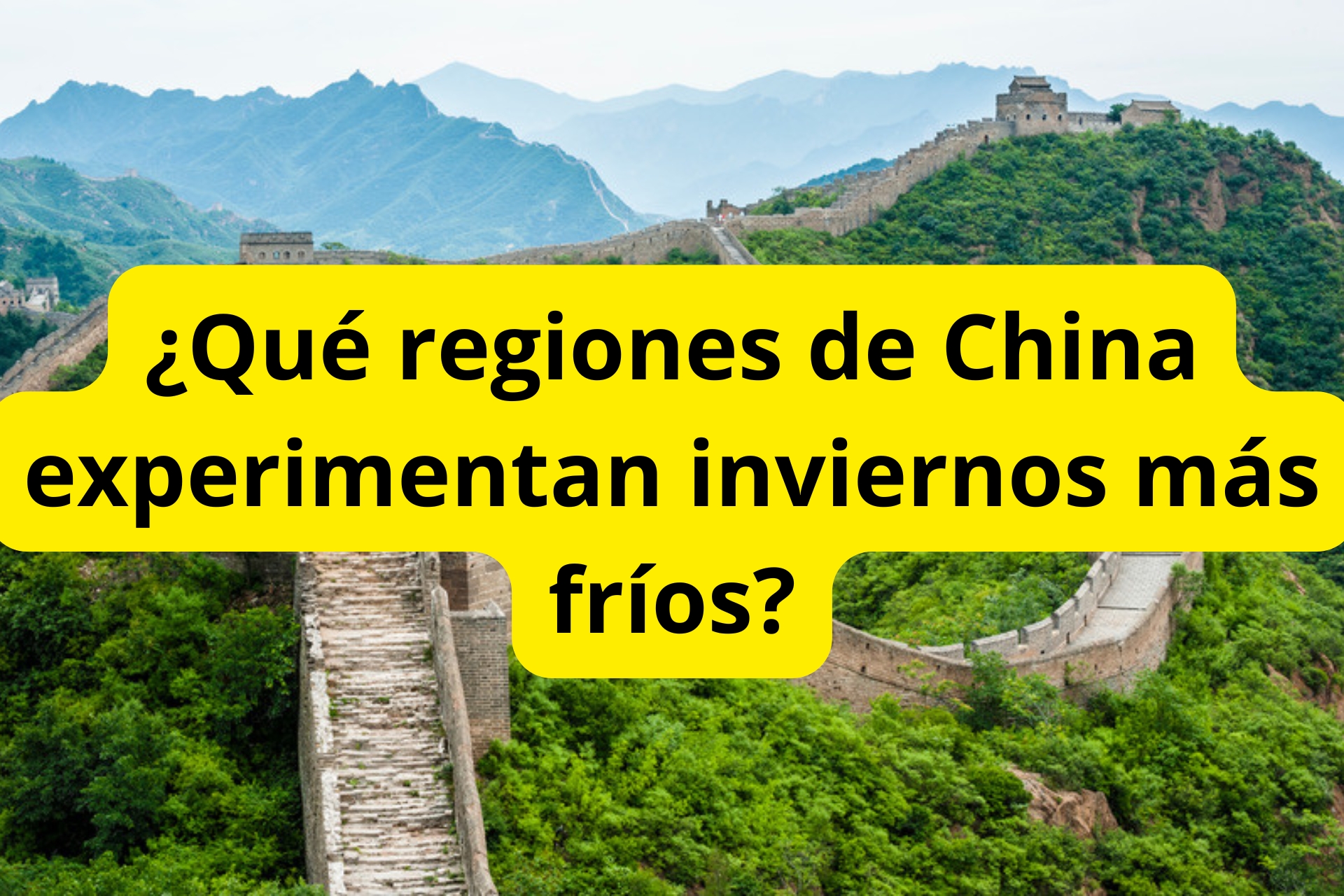¿Qué regiones de China experimentan inviernos más fríos? ¿Qué regiones de China experimentan inviernos más fríos?