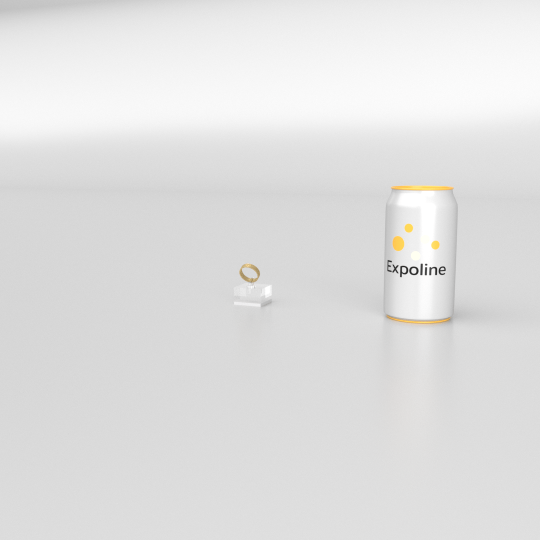 SUPPORT A BAGUE 18 MM WHITE SMOKE