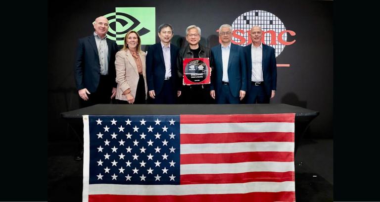 NVIDIA shows off its first Blackwell wafer manufactured in the US NVIDIA shows off its first Blackwell wafer manufactured in the US