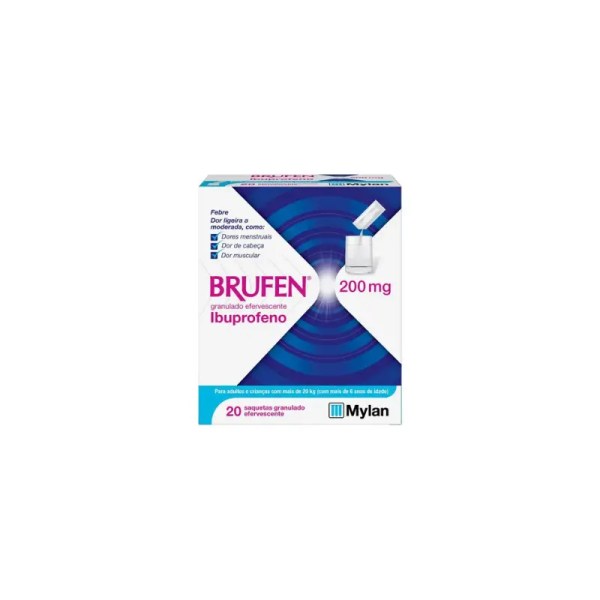 Brufen 200 mg x20 Saqueta Granul efervescente Brufen 200 mg x20 Saqueta Granul efervescente