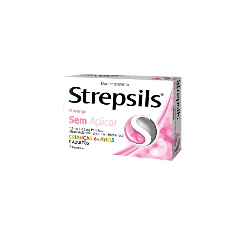 Strepsils Morango sem Açúcar x24