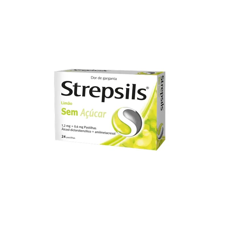 Strepsils Limão Sem Açúcar x24 Strepsils Limão Sem Açúcar x24