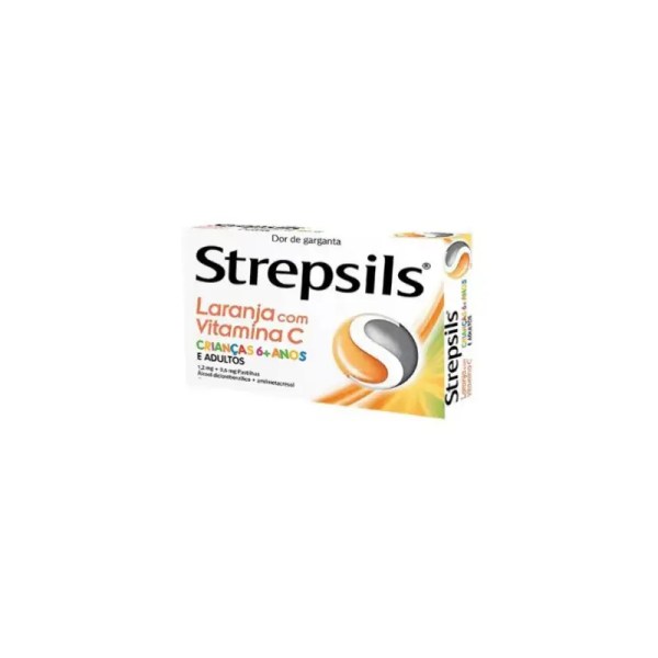 Strepsils Laranja Vitamina C x36 Strepsils Laranja Vitamina C x36