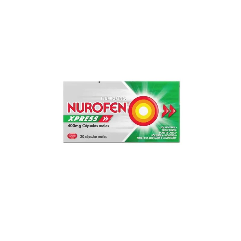 Nurofen Xpress 400mg x20 cápsulas moles Nurofen Xpress 400mg x20 cápsulas moles