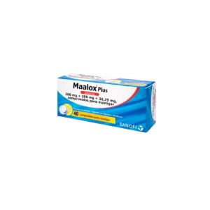 Maalox Plus 200/200/2625mg x40 comprimidos mast Maalox Plus 200/200/2625mg x40 comprimidos mast