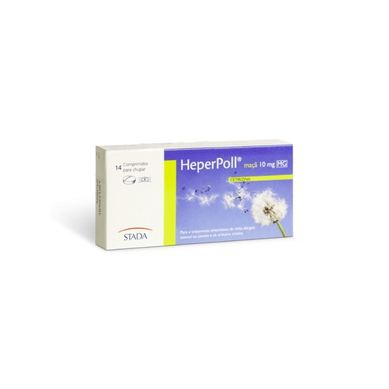 Heperpoll Maçã 10 mg x14 Comprimidos para Chupar Heperpoll Maçã 10 mg x14 Comprimidos para Chupar