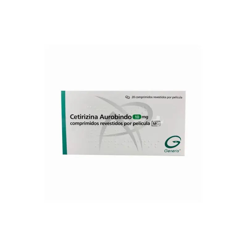 Cetirizina Aurobindo MG 10 mg x20 comprimidos