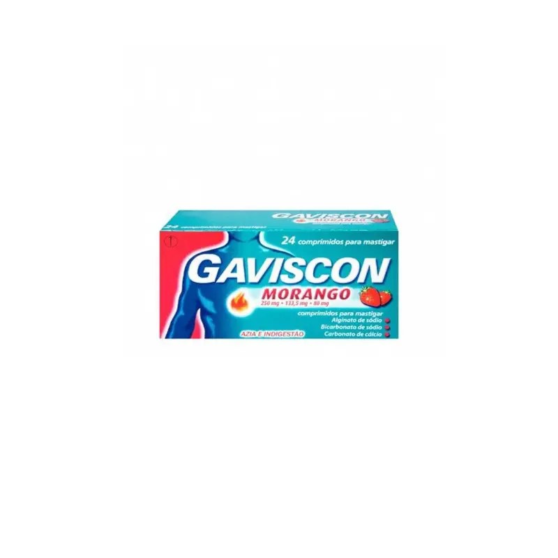 Gaviscon Morango 250-1335-80 mg x24 comprimidos mast