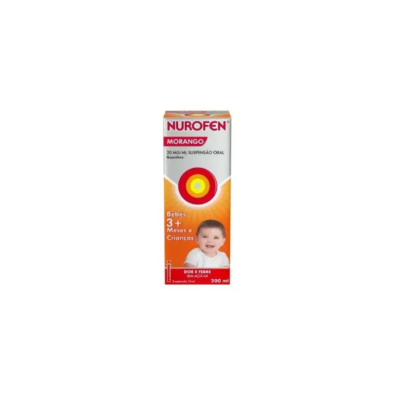 Nurofen Morango 20 mg/ml Suspensão Oral 200 ml Nurofen Morango 20 mg/ml Suspensão Oral 200 ml