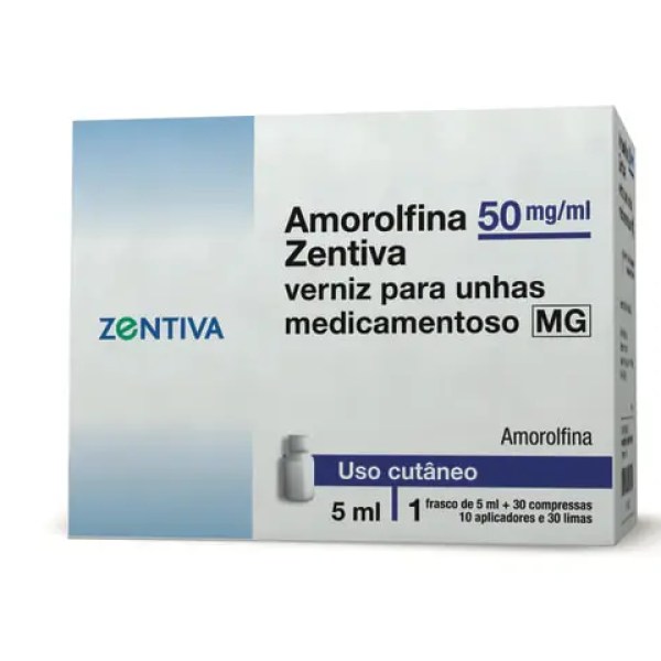 Amorolfina Zentiva MG, 50 mg/mL-5 mL x 1 verniz Amorolfina Zentiva MG, 50 mg/mL-5 mL x 1 verniz