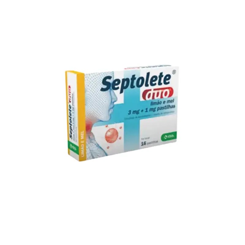 Septolete Duo Limão e Mel 3/1mg x16