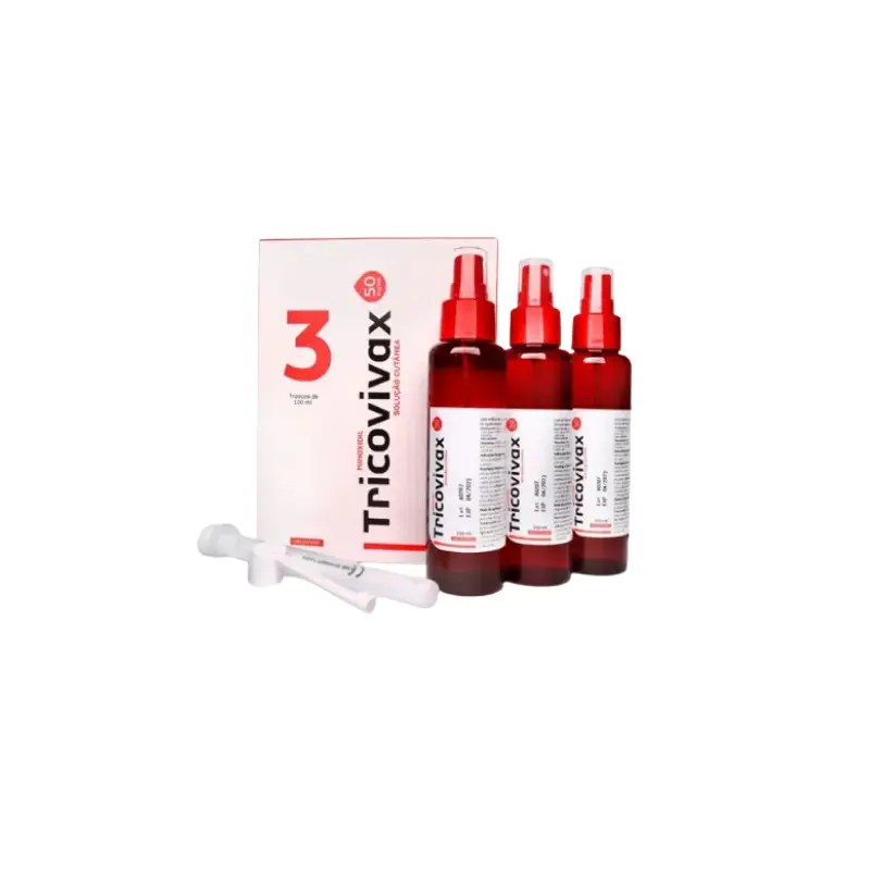 Tricovivax 50mg/ml Solução Cutânea 100ml x3 Tricovivax 50mg/ml Solução Cutânea 100ml x3