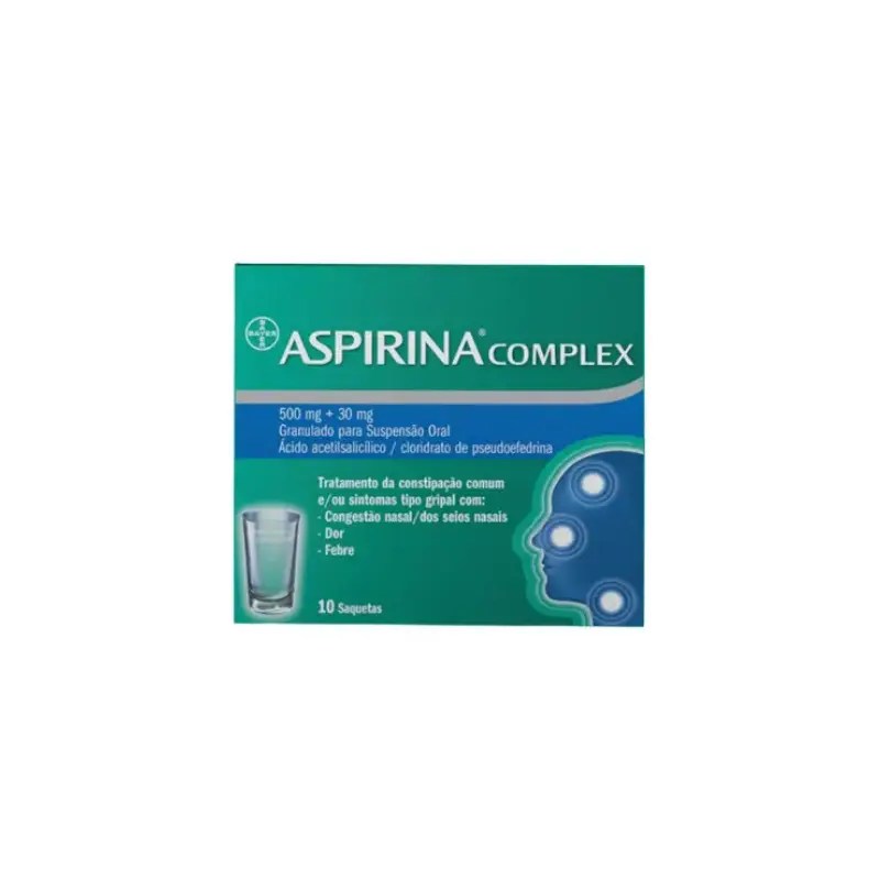 Aspirina Complex 500 mg + 30 mg 10 Saquetas