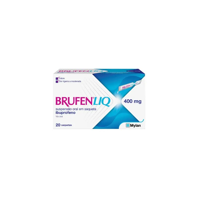 BrufenLIQ 400 mg Suspensão Oral x20 Saquetas
