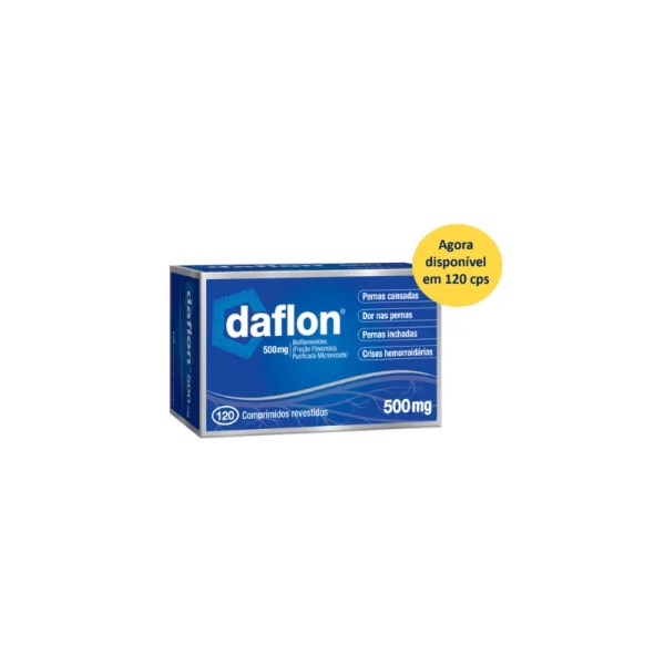 Daflon 500 , 500 mg Blister 120 Unidade(s) Comp revest pelic Daflon 500 , 500 mg Blister 120 Unidade(s) Comp revest pelic