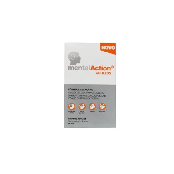 MentalAction Adultos 30 Cápsulas + 30 Comprimidos MentalAction Adultos 30 Cápsulas + 30 Comprimidos