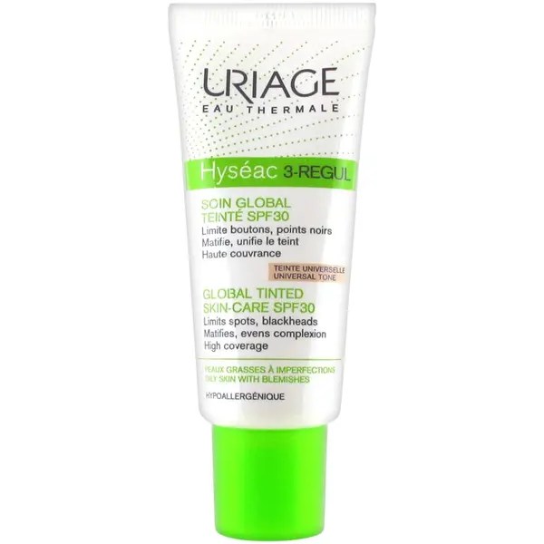 Uriage Hyséac 3-Regul Cuidado Global c/ cor SPF30 40ml Uriage Hyséac 3-Regul Cuidado Global c/ cor SPF30 40ml