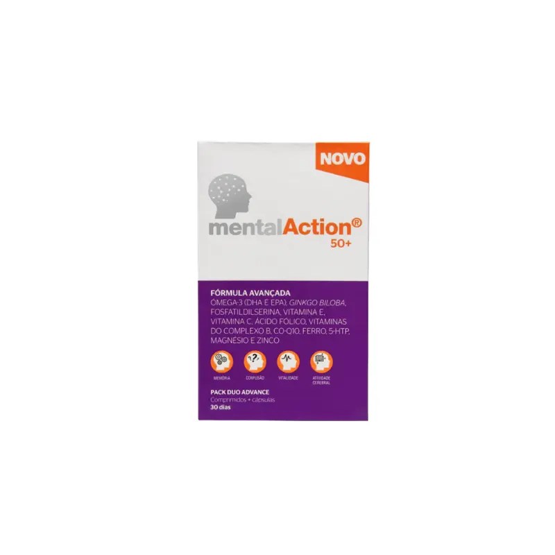 MentalAction 50+ 30 Cápsulas + 30 Comprimidos
