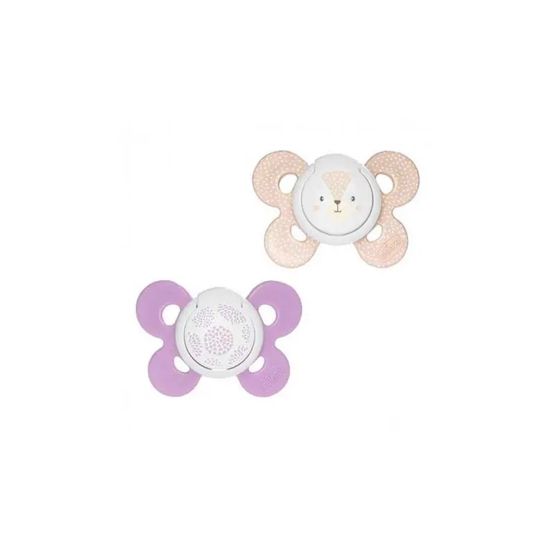 Chicco Chupetas Physio Comfort em Silicone 6-16m+ x2- Girl Chicco Chupetas Physio Comfort em Silicone 6-16m+ x2- Girl