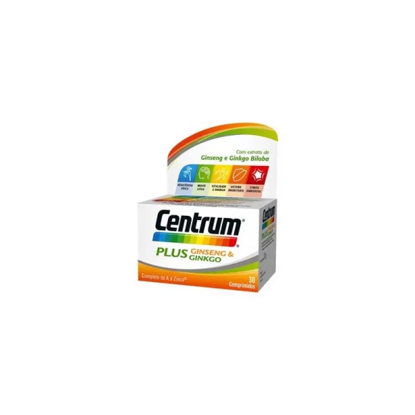Centrum Plus Ginseng Ginkgo x30 Comprimidos Centrum Plus Ginseng Ginkgo x30 Comprimidos