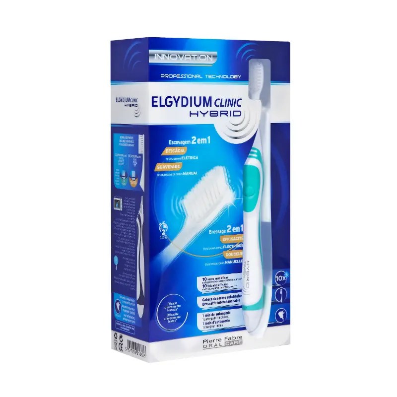 Elgydium Clinic Hybrid Escova Dentes Elétrica Elgydium Clinic Hybrid Escova Dentes Elétrica