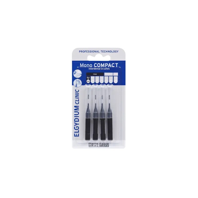 Elgydium Clinic Escovilhão Mono Compacto Preto x 4