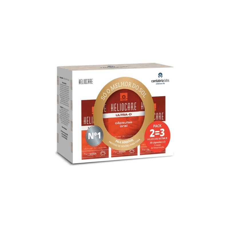 Heliocare Ultra D – 3 embalagens x30 Cápsulas Heliocare Ultra D – 3 embalagens x30 Cápsulas