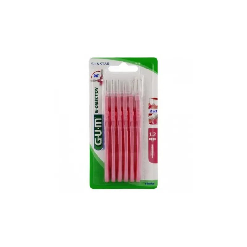 Gum Trav-Ler Escovilhão Bi-Direction Fino Cónico 2614 x6 Gum Trav-Ler Escovilhão Bi-Direction Fino Cónico 2614 x6