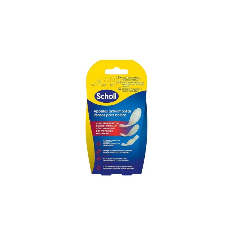 Scholl Mix Pensos Bolhas Grandes x2 Pequenos x2 Dedos dos Pés x1 Scholl Mix Pensos Bolhas Grandes x2 Pequenos x2 Dedos dos Pés x1