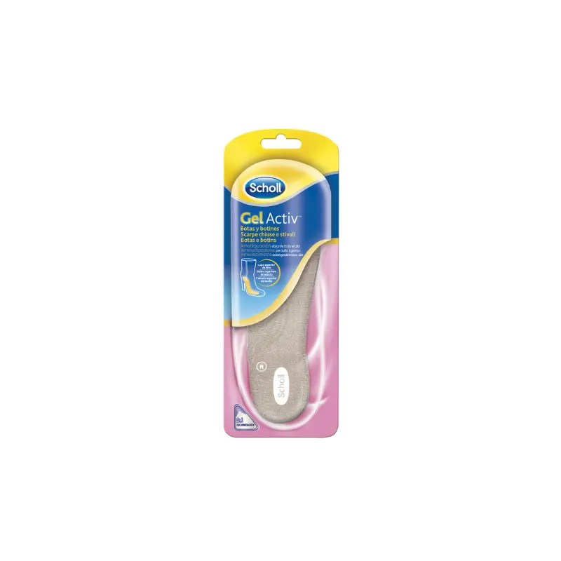 Scholl GelActiv Palmilha para Botas e Botins 35-40 Scholl GelActiv Palmilha para Botas e Botins 35-40
