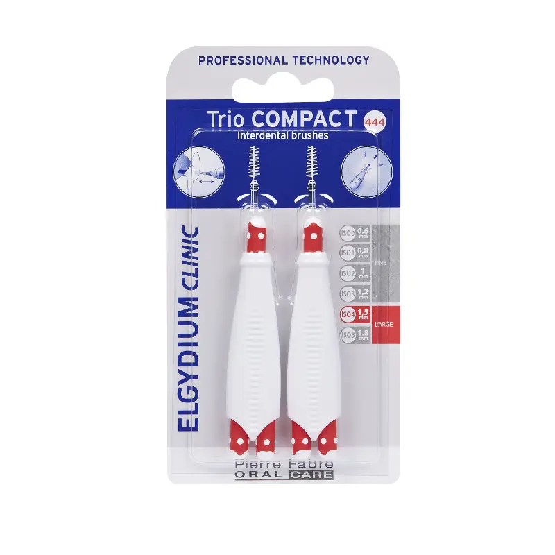 Elgydium Clinic Trio Compact Escovilhões Espaços Largos x2