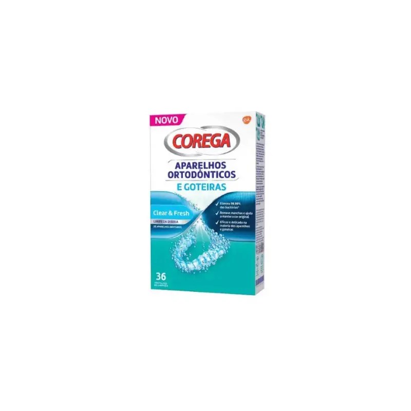 Corega Ortodont Pastilhas de Limpeza x36