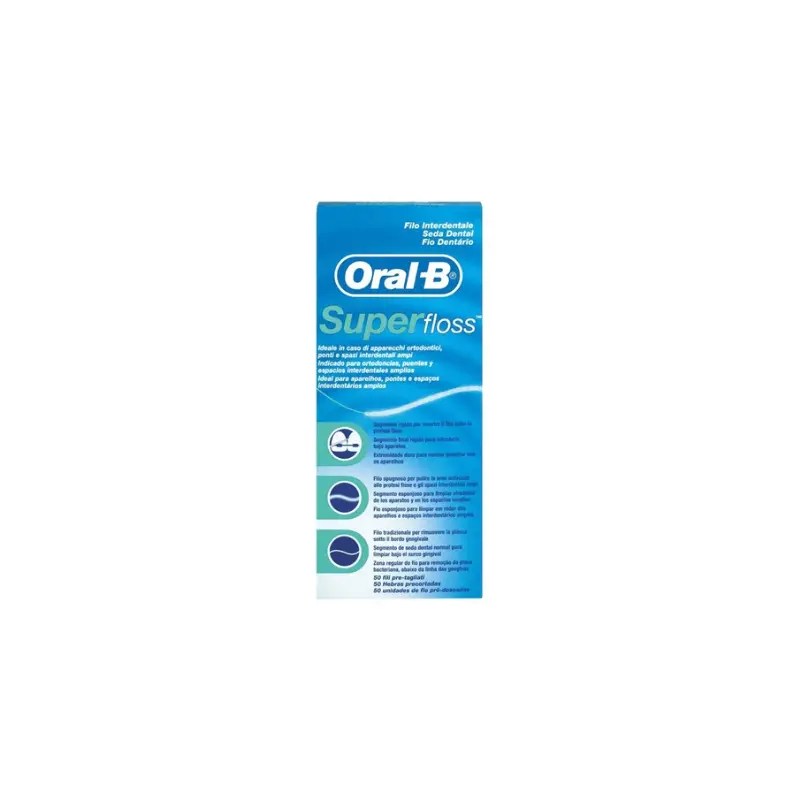 Oral-B SuperFloss Fio Dentário x50