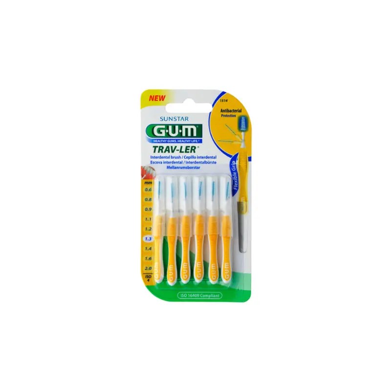 Gum Trav-Ler Escovilhão Cónico Portátil Fino 1514 x6 Gum Trav-Ler Escovilhão Cónico Portátil Fino 1514 x6