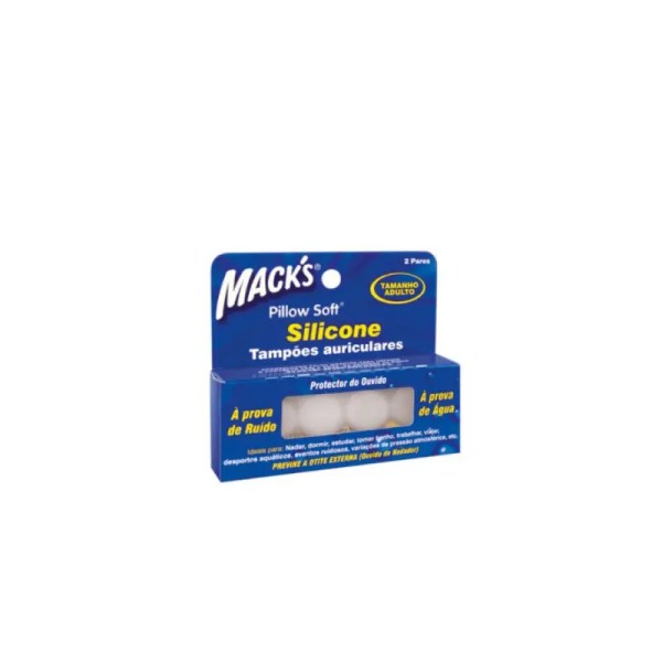 Mack’s Tampões Silicone Tamanho Adulto x2 Mack’s Tampões Silicone Tamanho Adulto x2