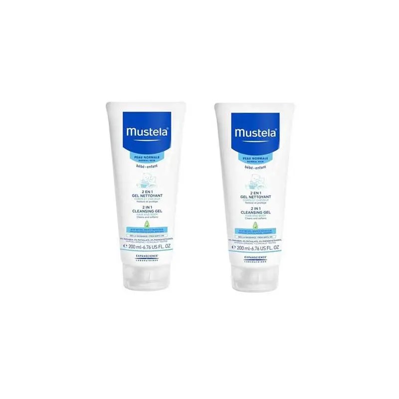 Mustela Bebé Duo Champô 2 em 1 Cabelo Corpo 2 x 200ml