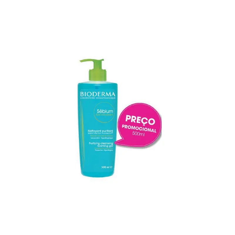Bioderma Sébium Moussant Gel de Limpeza 500ml Bioderma Sébium Moussant Gel de Limpeza 500ml