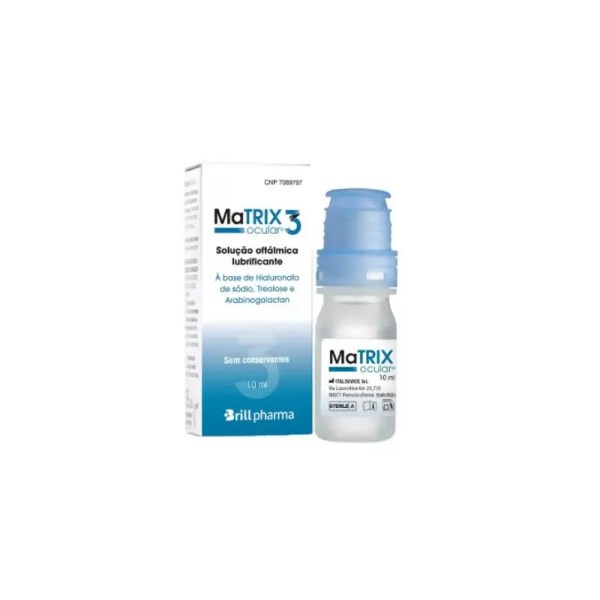 Matrix Ocular 3 Solução Oftálmica Lubrificante 10 ml Matrix Ocular 3 Solução Oftálmica Lubrificante 10 ml
