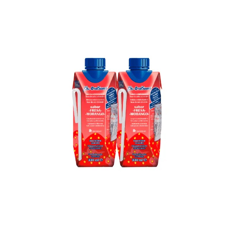 Bi-Oralsuero Morango solução Oral 330 ml x 2 Bi-Oralsuero Morango solução Oral 330 ml x 2