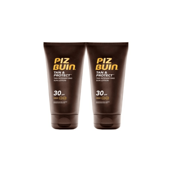 Piz Buin Tan & Protect Loção SPF30 Solar Intensificador de Bronzeado 2x150ml Piz Buin Tan & Protect Loção SPF30 Solar Intensificador de Bronzeado 2x150ml